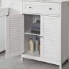 Freestanding Storage Cabinet with Doors/Drawer 60x87x35 cm