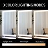 Large Hollywood Makeup Mirror 3 Modes Lighted and Smart Touch Control (92 x 68 cm)