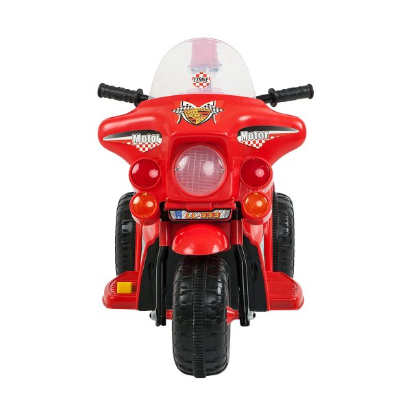Children’s Electric Ride-on Motorcycle (Red) Rechargeable, Up To 1Hr