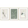 Wall Art 40cmx60cm Abstract body and leaves 3 Sets Gold Frame Canvas