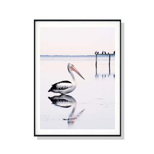 Pelican Black Frame Canvas Wall Art