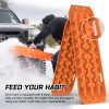 X-BULL 2PCS Recovery Tracks Snow Mud 4WD With Carry bag 4PC mounting bolts Orange