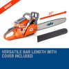 MTM Petrol Commercial Chainsaw 22 Bar E-Start Tree Pruning Chain Saw Top Handle