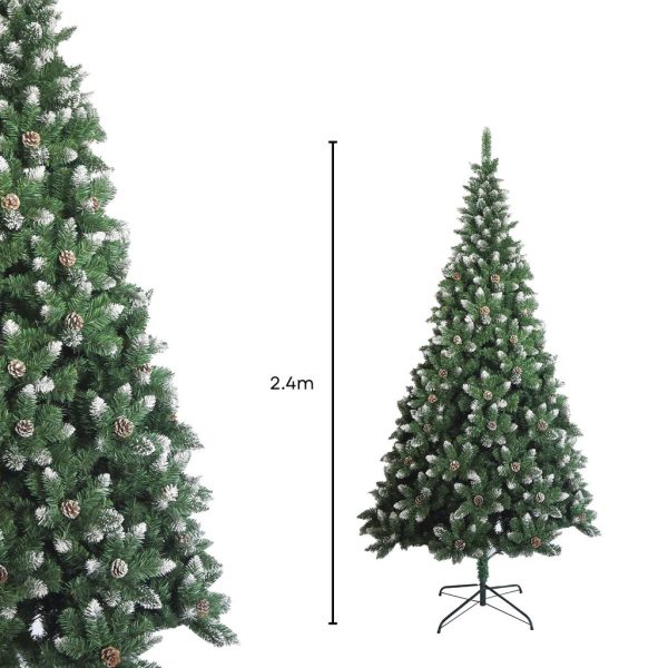 2.4m Christmas Tree With White Snow FS-TREE-01