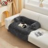 Pet Sofa Cover Soft with Bolster M Size (Grey) FI-PSC-125-SMT