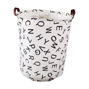 Laundry Basket Round Foldable (Alphabet) GO-LB-111-CN