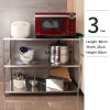 5 Tiers 160cm Height Stainless Steel Kitchen Microwave Oven Storage Rack Multilayer Organizer for Cookware