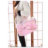 Small Dog Cat Crate Pet Rabbit Guinea Pig Ferret Carrier Cage With Mat-Pink