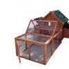XL Chicken Coop Rabbit Hutch Ferret Cage Hen Chook Cat Kitten House With Run