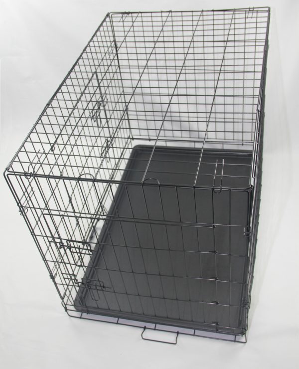 36′ Portable Foldable Dog Cat Rabbit Collapsible Crate Pet Cage with Cover Blue