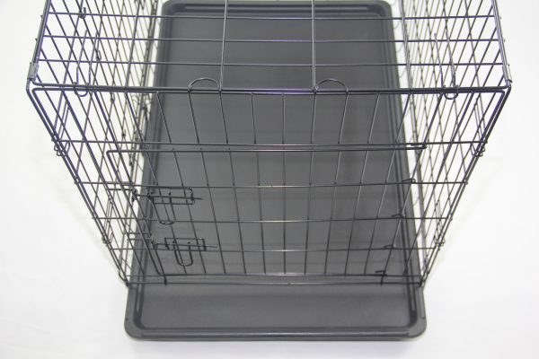 36′ Portable Foldable Dog Cat Rabbit Collapsible Crate Pet Cage with Cover Blue