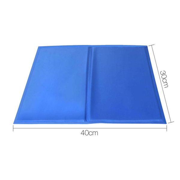 Small Pet Cool Gel Mat Dog Cat Bed Non-Toxic Cooling Dog Summer Pad 30 x 40 cm