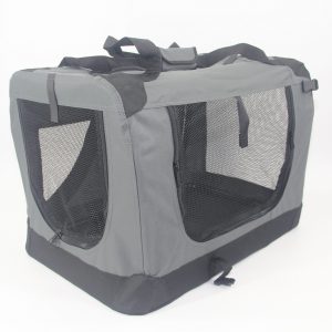 XXL Portable Foldable Pet Dog Cat Puppy Soft Crate-Grey
