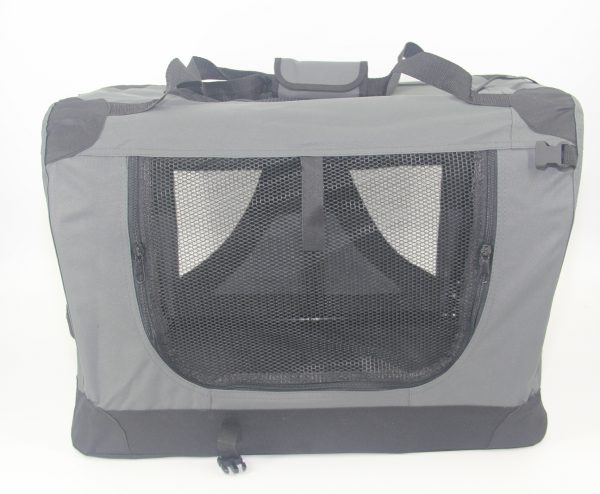XXL Portable Foldable Pet Dog Cat Puppy Soft Crate-Grey