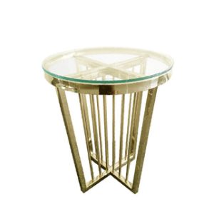 Salina Coffee Table - ClearTop - 45cm Gold