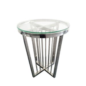 Salina Coffee Table - ClearTop - 45cm Silver