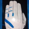Power Touch Cabretta Leather Golf Glove for Men – White (XL)