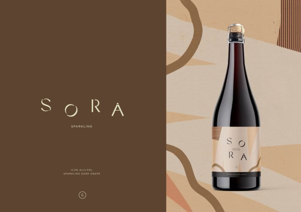 SORA Sparkling Dark Grape Juice 0% Alc 750ml x 1