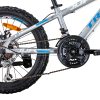 Junior 4.0 Bike 20 inch Shimano Gears 21-Speed Bicycle Gray