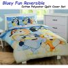 Bluey Fun Reversible Licensed Quilt Cover Set Double