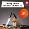 ZW-K14 Twin Point Santoku Knife Chef’s Knife 4PC Knife Set