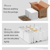 Cubes Storage Folding Shoe Box With 2 Column & 12 Grids & 6 Clear Door