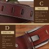 Genuine Leather For Men Pin Buckle Belts Cowskin Casual Belts Business Belt (Brown)