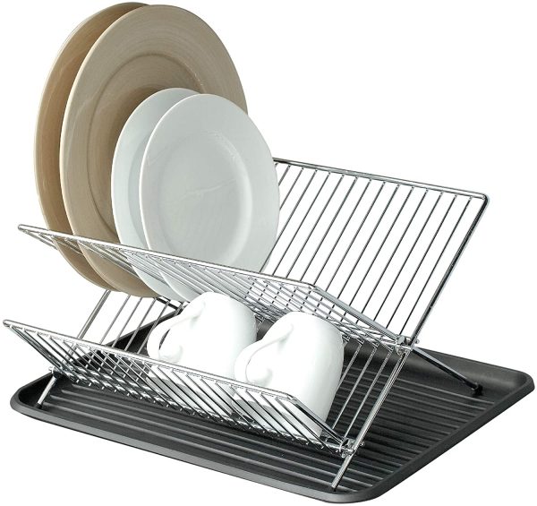 2 Tier Folding Dish Rack