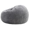 Jumbo Cord Beanbag Chair Cover Unfilled Large Bean Bag – Grey