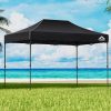 Gazebo Pop Up Marquee 3×4.5m Outdoor Tent Folding Wedding Gazebos Black