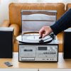 Audio Home Entertainment System (Black) CDs, Vinyl, Bluetooth & More