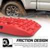 X-BULL 2PCS Recovery Tracks Snow Tracks Mud tracks 4WD With 4PC mounting bolts Red