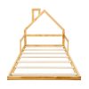 Montessori Wood Floor Bed House Frame for Kids and Toddlers