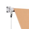 Window Fixed Pivot Arm Awning Outdoor Retractable Canopy 2.1X2.1M Beige