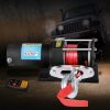 Electric Winch 3500LBS/1590KGS Wireless Control 12V Synthetic Rope Boat Atv 4WD