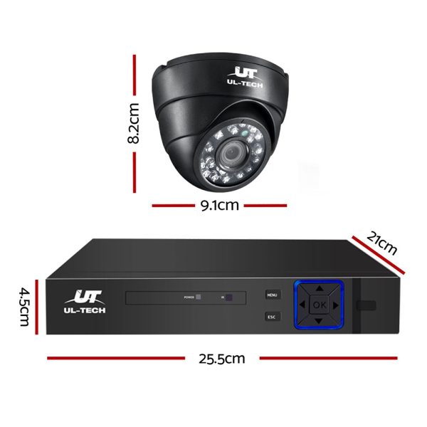 CCTV Security System 4CH DVR 1080P 4 Camera Sets – Not Included