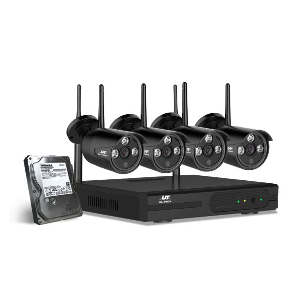 3MP 8CH Wireless Security Camera NVR Video – 4, 1 TB