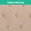 Storage Ottoman Blanket Box 80cm Weaved Velvet Pine