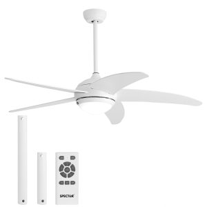 Spector Ceiling Fan 52'' DC Motor Wood Blades LED Light Remote Control 5 Speed