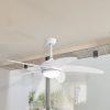 Spector Ceiling Fan 52” DC Motor Wood Blades LED Light Remote Control 5 Speed