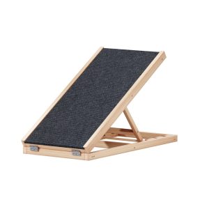 Dog Ramp 70cm Adjustable Height Wooden Steps Stairs For Bed Sofa Car Foldable