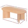Coffee Table Oval 110CM Pine Alva