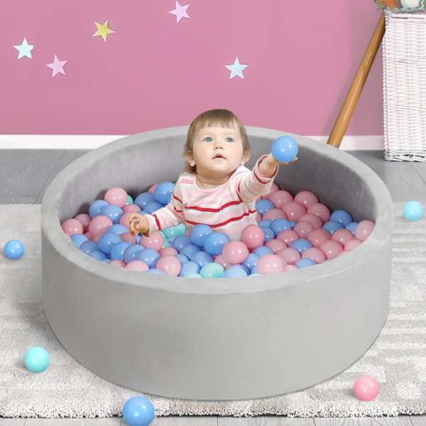 Kids Balls Pit Baby Ocean Play Foam Pool Barrier Toy Padding Child Grey
