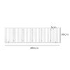 Wooden Pet Gate Dog Fence Safety Stair Barrier Security Door 6 Panel Large