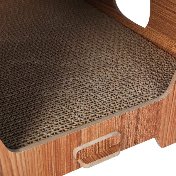 Cat Scratcher Scratching Board Corrugated Cardboard Scratch Bed Condo House