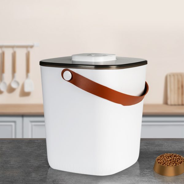 13L Smart Vacuum Pet Food Storage Container Kitchen Box Scoop Dispenser