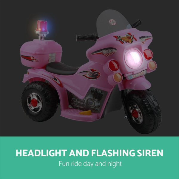 Kids Ride On Motorbike Motorcycle Car Pink