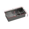 Cefito Kitchen Sink Stainless Steel 81X45CM Single Bowel with Drying Rack Black
