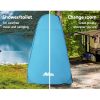 Pop-up Shower Tent Camping Outdoor Toilet Privacy Change Room Blue