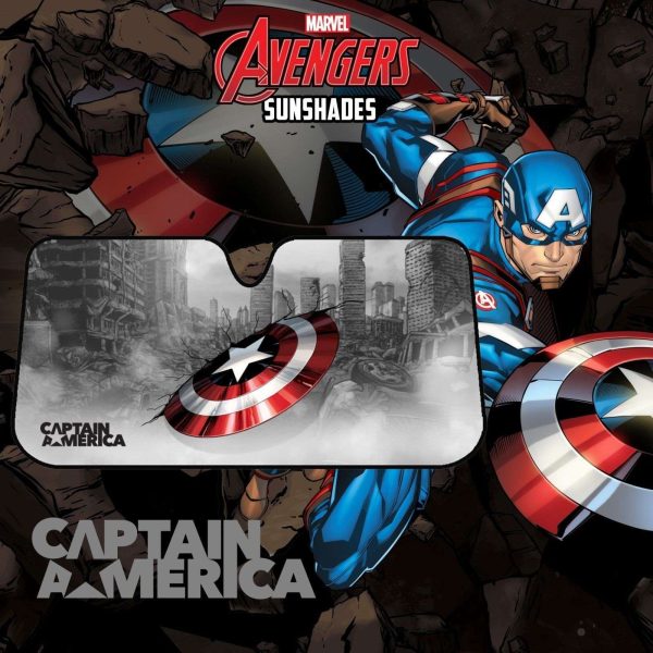 Marvel Avengers Sun Shade [150cm x 70cm] – CAPTAIN AMERICA